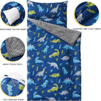 Bunnikins & Clover Toddler Nap Mat with Removable Pillow, Nap Mats for Preschool, Easy Clean Toddler Nap Pad for Kindergarten, Kids Sleeping Bag for Travel Camping