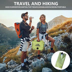 Collapsible 8L Water Storage Bag, BPA-Free Portable Folding Water Jug with Adjustable Faucet, Leakproof Emergency Water Bag for Camping, Hiking, Riding, Outdoor Sport (2, Green)