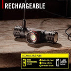 Coast® XPH34R 2700 Lumen USB-C Rechargeable-Dual Power LED Headlamp withPURE Beam® Twist Focus™ and Magnetic Base