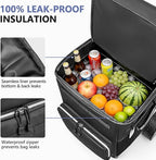 KEDSUM 84-Can Large Cooler with Wheels, 100% Leakproof Wheeled Cooler with 7" Big Wheels & Widen Wheel Track, Backpack Coolers Ideal for Beach, Camping, Fishing & Travel, Telescoping Handle