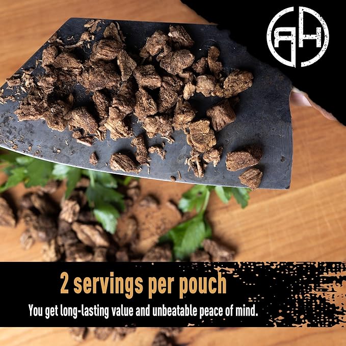 Ready Hour Freeze-Dried Beef Dices | 22g Protein Per Serving | Bulk Emergency Protein Case Pack | Shelf Stable Meat | 30 Year Shelf Life | Survival Food for Self Reliance and Preparedness