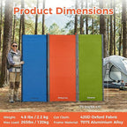 KingCamp Ultralight Camping Cot, Portable Folding Tent Camping Cot, 265 Lbs Heavy Duty Sleeping Cot with Pillow for Adults Outdoor Backpacking Travel Hiking, Orange