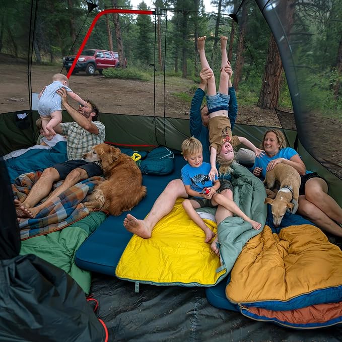 Kelty Wireless Freestanding Camping Tent, 2 4 or 6 Person Size, Huge Interior and Peak Height, Intuitive + Easy to Pitch, Color Coded Setup