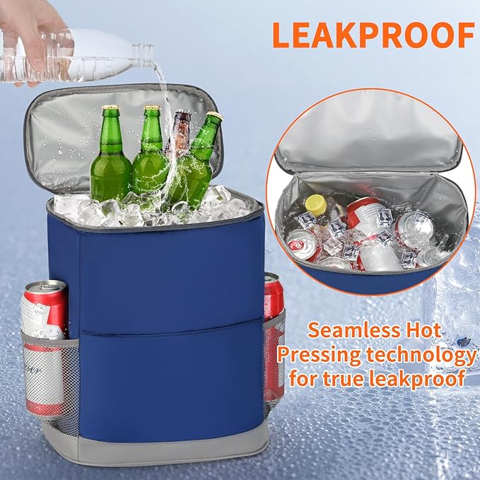 Insulated Cooler Backpack 30 Cans - Leak Proof Beer Backpack Lightweight Cooler Bag for Travel, Camping, Beach, Lunch