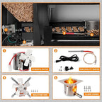 Wood Pellet Grills Parts Replacement Kits Compatible with Pit Boss, Traeger Camp Chef, Z Grills Pellet Grills,Fire Burn Pot, Hot Rod Ignitor, Upgraded 2.0 RPM Auger Motor,Induction Fan