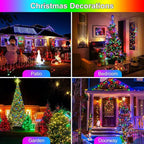 100FT 300LED Christmas Lights Plug in,Outdoor Indoor Waterproof Fairy Lights with Timer and 8 Modes,Christmas Tree Lights for Garden Party Wedding Decoration(Multi-Color)