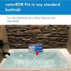 waterBOB Bathtub Emergency Water Storage Bladder Up To 100 Gallon Capacity - Food Grade Liner with Hand Pump for Hurricane and Disaster Preparedness - BPA Free Drinking Water Container
