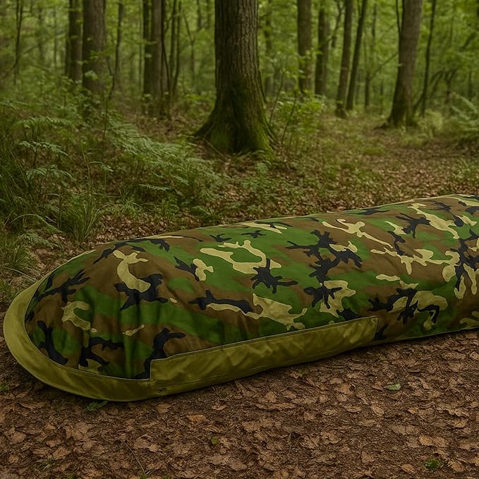 Akmax.cn Bivy Cover Sack for Military Army Modular Sleeping System, Waterproof Outer Shell for Sleeping Bag, Minimalist Stealth Shelter