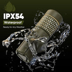 Camping Light Telescopic, IPX54 Waterproof, Collapsible, Adjustable Camping Lantern for Emergency, Hiking, Camping Essentials, Telescopic Flashlight (Military Green)