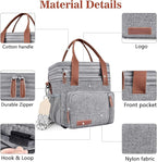 LOKASS Lunch Box & Lunch Bag for Women Men Double Deck, Large Insulated Adult Lunch Box Leakproof Lunchbox Cooler Bag for Work Picnic Beach,（Gray16L）