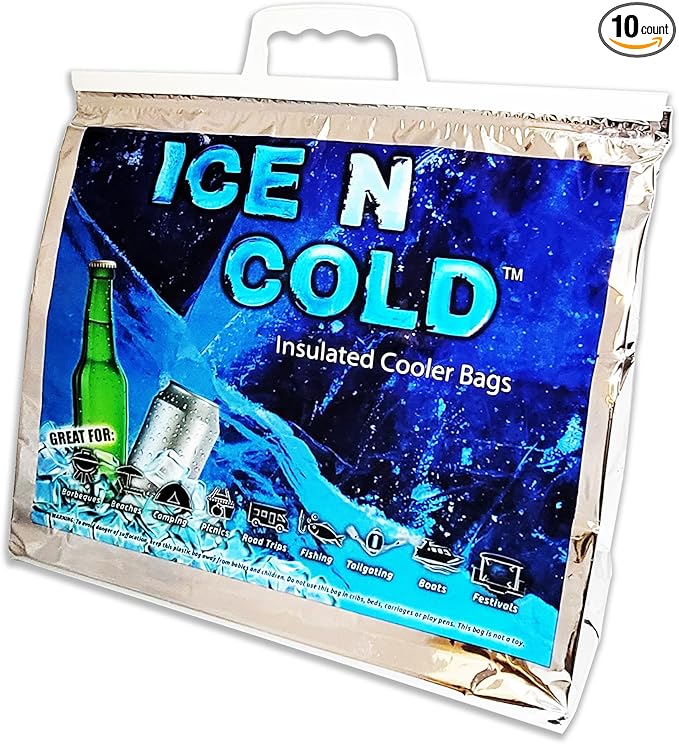 Insulated Picnic/Shopping Cooler Bags for Groceries, Camping, Hiking, Beach, Travel | Lightweight Soft Collapsible | Fast Same Day Shipping