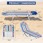 LILYPELLE Tanning Chair with Face Hole, Heavy Duty Outside Lounge Chair with Mattress, Folding Outdoor Face Down Tanning Chairs Arm Hole for Beach Poolside Patio Sunbathing Lawn Camping