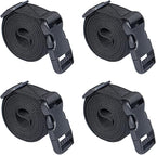 Premium Utility Straps with Quick Release Buckle Adjustable Short Nylon Tie Down Straps for Backpack Tactical Lashings Camping Gear Sleeping Bag Mattress Conveyor Belt Luggage