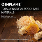 Inflame Fire Starters 800 pcs Fire Starters for Campfires, Grill, BBQ, Fireplace, Woodstove - Charcoal Starter - Waterproof, Weather-Resistant - Natural Wood Fireplace Starters