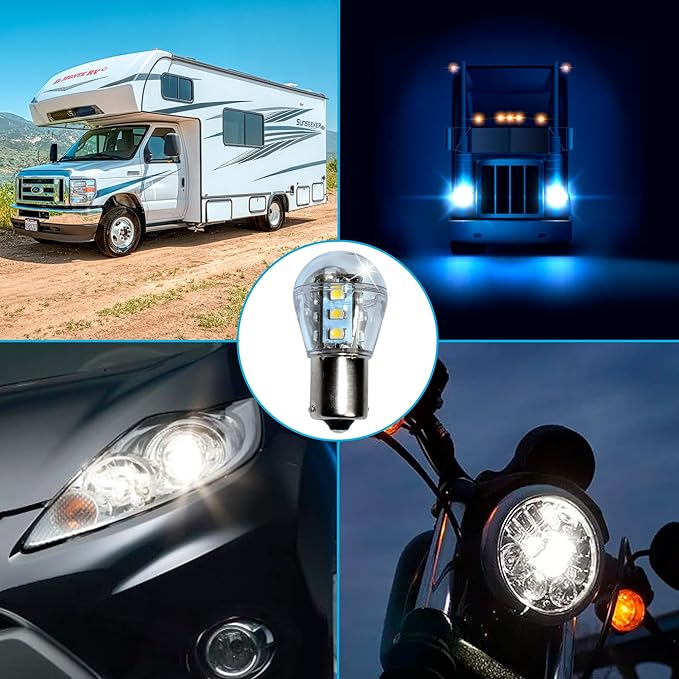 HQRP 2-Pack Headlight LED Bulb compatible with 925-0963 725-0963 1772001 725-0963P 725-0963 Ryobi 13AD678G034 13AN688G034, Yard Machines 13AC762F000 (2008) Lawn Tractor Headlamp