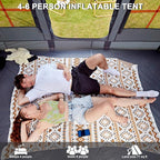 Inflatable Tents for Camping,Easy Blow Up Tent with Hand Pump,4 Seasons Waterproof Air Inflatable Camping Tent House for Family Weekend Camping