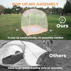 All Weather Proof Pod Sports Tent,Outdoor Weather Tent Sports Pod Pop Up Shelter with Sealed Floor,2-4 Person Clear Tent for Sport Event,Camping,Fishing 8 Sizes & Multicolor