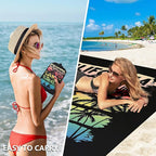 Beach Blanket Waterproof Sandproof Extra Large Beach Mat 79" X 83"/120"x108"for 1-8 Adults Quick Drying Durable Outdoor Picnic Mat for Beach Travel Camping Hiking