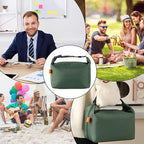 YUDANSI Fashion Lunch Bags for Men Women- Reusable Insulated Leakproof Lunch Box Tote Bag, Cool Bags for Adults, Thermal Cooler Bag for Work Picnic Travel -8L (Green)