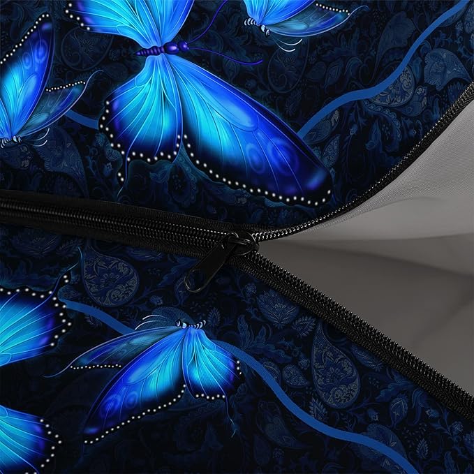 HOSIMA Butterfly Sleeping Bags for Adults and Kids for Camping,Black Gothic Ultralight Sleeping Bag for Cold Weather Summer.