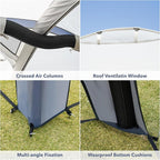 Instant Setup Inflatable Air Shelter 10x10ft Canopy Tent for Camping, with 4 Removable Side Panels for 6-8 Person – Ideal for Garden, Beach, Park, and Outdoor Events