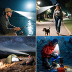 Clip on Hat Light,Magnetic,Artist Limited Edition,USB C Cap Lights Clip on 220 Lumens with Red Light for Everyday Carry, Camping, Hiking Night Working, Running, Fishing(Green)