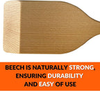 36-in Beech Heavy Duty Wooden Mixing Paddle - Made in Ukraine - Handle Long Stir for Cooking Cajun Crawfish Boil and Brewing Beer - Stirring Spatula for Brewing Mixing Grill Camping in Big Stock Pots