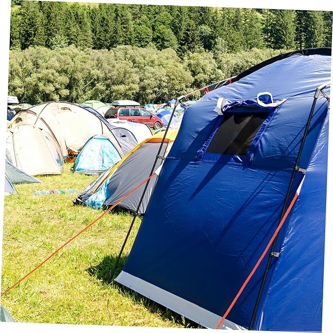 Healifty 4pcs Reflective Nylon Tent Guy Lines Adjustable Ratchet Rope for Camping High Load Capacity Non Slip Grip Utility Rope for Outdoor Activities