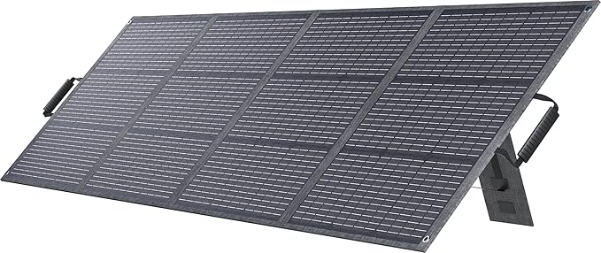 200W Portable Solar Panel with Kickstand, Foldable & Durable, 23.5% High Efficiency, Waterproof IP68 for Power Station Off Grid Outdoor Adventures Camping RV Road Trip Home (200W Solar Pannel)