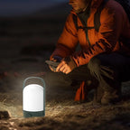 KLEAH Table Lamp Portable Cordless Lantern, 360° Portable Handle, Stepless Dimmer, Powerful Long-Lasting 50hrs, Rechargeable LED Lantern for Camping Bedroom Party, Green