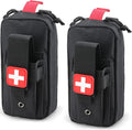 Tactical MOLLE Medical Pouch, Rip-Away EMT First Aid Pouch IFAK Trauma Kit Everyday Carry Survival Bag Include Cross Patch