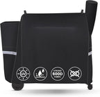 QuliMetal Grill Cover for Traeger Pro 34/780 Series - 600D Heavy Duty Waterproof Smoker Cover Grill for Treager Pro 34,Pro 780, Texas,Z Grills,BAC380 Full-Length Grill Cover Grill Accessory