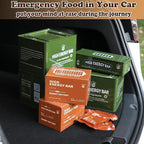 Emergency Food Ration Bars, 3 Boxes Survival Tabs Supply for Outdoor Camping Snowstorm Earthquake Disaster Preparedness Kit