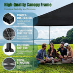 Eurmax USA NOMATTER ONE-Person Open&Close 10x10ft Pop Up Canopy Tent，Portable Shelter Canopy for Outdoor Events，Instant Canopies, Temporary Sunshade,Bonus 4 Sand Bags(Red)
