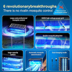 17.7 * 9.8 * 7.1in Bug Zapper Outdoor - Mosquito Repellent Outdoor Patio,Solar Bug Zapper Indoor,Waterproof Portable Fly Zapper,High Powered 4500V Mosquito Zappers Killer for Home,Patio,Camping