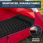 POWERLIX Camping Sleeping Pad 2 Pack, Foot Pump Sleeping Pad for Camping with Built in Pillow, Inflatable Camping Mat, Lightweight Compact Air Mattress Pad for Backpacking Hiking Travelling