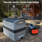 Setpower AJ30 Portable Refrigerator,Portable Freezer,32 Quart Electric Cooler,Car Refrigerator,12/24V DC Cable & 110/240V AC,Car Fridge for Camping,Truck,RV,Travel,Fishing