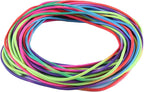 KONMAY 3.0mm Shock Cord Bungee Cord for Drawstrings & Adjusters, Rainbow Elastic Cord for Apparel, Outdoor Gear,Camping, Tents, Tie Downs & DIY Utility, 20 Yards
