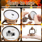 Ferraycle 48 Pcs Mini Lantern Decor 4 Inch Western Lantern Table Centerpiece Small Vintage Camping Hanging Lamp Ornaments Bulk for Cowboy Cowgirl Wedding Halloween Christmas (4 Inch,Retro Gold)