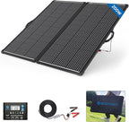 200W Portable Solar Panel Kit – Foldable 200Watt Monocrystalline Suitcase with 20A Waterproof Charge Controller, Plug-and-Play Battery Charger for RV, Camper, Trailer, Boat and Off-Grid Outdoor Power