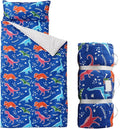 Bunnikins & Clover Toddler Nap Mat with Removable Pillow, Nap Mats for Preschool, Easy Clean Toddler Nap Pad for Kindergarten, Kids Sleeping Bag for Travel Camping