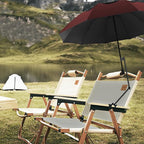 UPF 50+ Beach Umbrella with Adjustable Universal Clamp