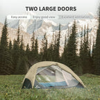 Naturehike Star River UL 2 Person Backpacking Tent, Double Layer Waterproof Two Person Tents, Lightweight Backpacking Cycling 2 Person Tent