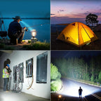 Rechargeable Camping Tent Light 12000mAh 45W 4000Lumen Battery Operated LED Lights IPX5 Waterproof Portable Lamp for Power Outages Outdoor Emergency Home Use