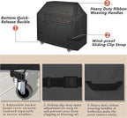Porch Shield 50W x 24D x 46H inch Premium Gas Grill Cover Up to 48 inch, Waterproof and Fade Resistant 600D BBQ Covers for Weber, Brinkmann, Char-Broil and More, Black