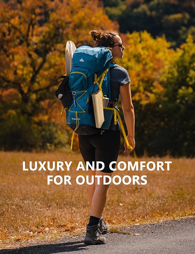 Foam Hiking Seat, Sit Pad, Sit Pads for Backpacking, Seat Cushion with Carabiner Clips, Carry Bag, Waterproof Foam Seat for Camping, Hiking, Outdoor, Blue