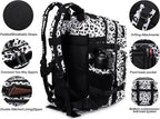LHI Military Tactical Backpack for Men and Women 45L Army 3 Days Assault Pack Bag Large Rucksack with Molle System - Leopard
