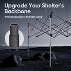 Quictent 10x20 Heavy Duty Pop up Canopy Tent with Sidewalls, Commercial Grade Instant Shelter with Wheeled Bag for Outdoor, Parties, Markets, 600D PU Coated UPF 50+ Sun Shield