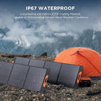 440 Watt Portable Solar Panel with Bypass Diodes,2PCS 220W N-Type 16BB Foldable Solar Charger for Power Station, 25% High Efficiency IP67 Waterproof 4 Kickstands for Camping RV Home Backup