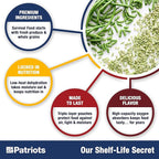 4Patriots Fruit, Veggie & Snack Emergency Food Supply: Designed to Last 25 Years, 120 Servings